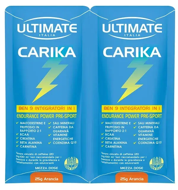 Ultimate Carika Integratore Energizzante allArancia 1 Bustina da 50 g