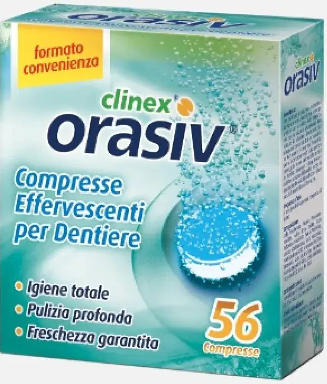 Orasiv Clinex Compresse Effervescenti Protesi Dentale 56 Pezzi