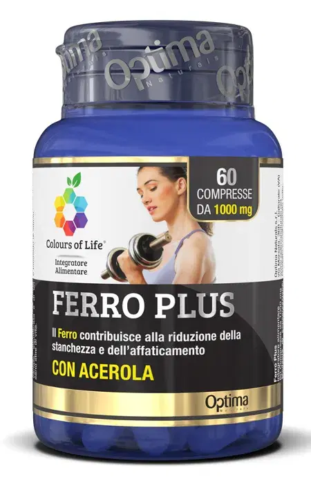 Optima Colours of Life Ferro Plus Con Acerola Integratore Difese Immunitarie 60