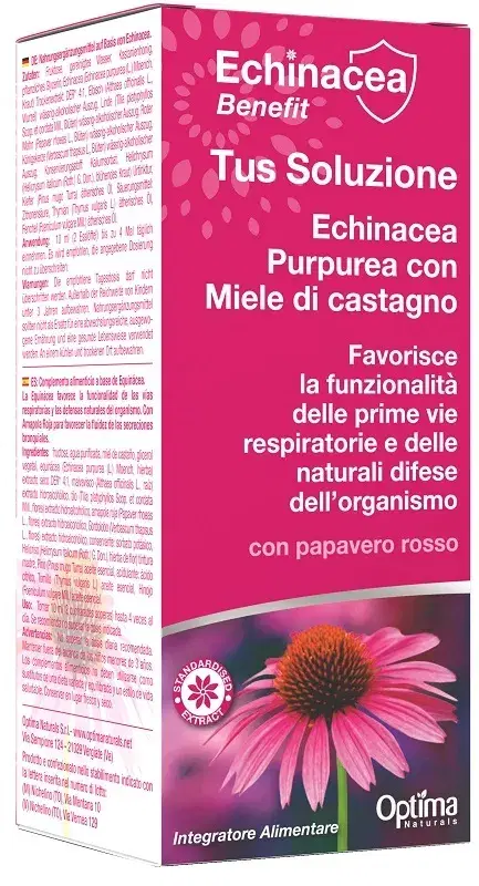 Optima Echinacea Tus Soluzione Integratore Vie Respiratorie 200 ml