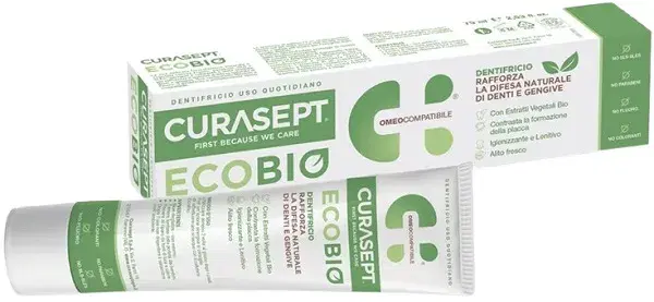 Curasept Ecobio Dentifricio Difesa Naturale Protezione Denti e Gengive 75 ml