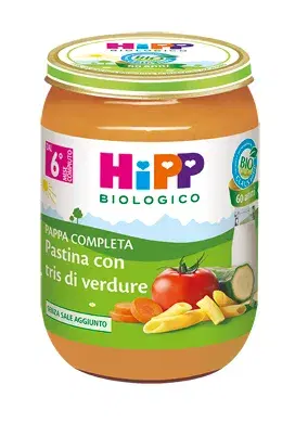 Hipp Biologico Pappa Pronta Pastina Con Tris Di Verdure 190 g