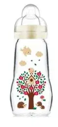Mam Feel Good Biberon In Vetro Resistente Alle Alte Temperature 260 ml