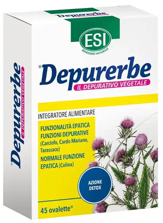 Esi Depurerbe Integratore Alimentare Depurativo Funzionalità Epatica 45 Ovalette