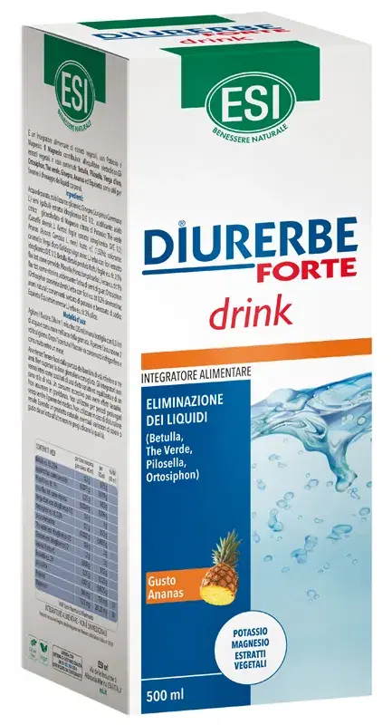 Esi Diurerbe Forte Drink Integratore Diuretico Drenante Gusto Ananas 500 ml