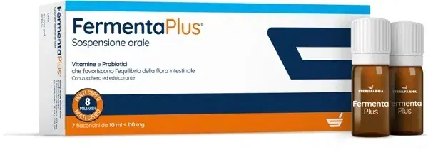 Fermenta Plus Integratore di Probiotici e Vitamine 7 Flaconcini Da 10 ml