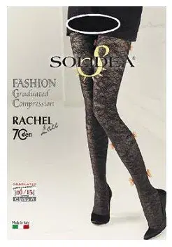 Solidea Rachel 70 Lace Collant A Compressione Graduata Moka ML