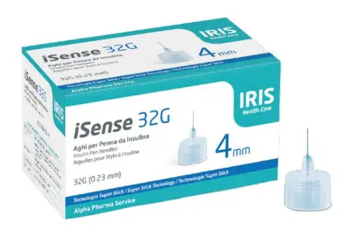 ISense Ago Insulina G32 4mm 100 Aghi