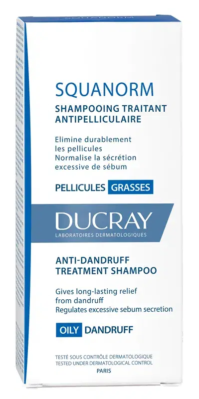 Ducray Squanorm Shampoo Trattante per Forfora Grassa 200 ml