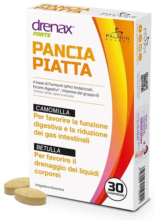 Drenax Forte Pancia Piatta Integratore Digestivo 30 Compresse