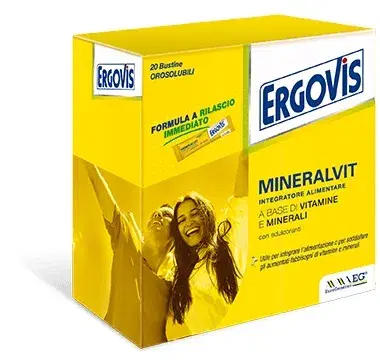 Ergovis Mineralvit Integratore Di Vitamine e Minerali 20 Bustine Orosolubili