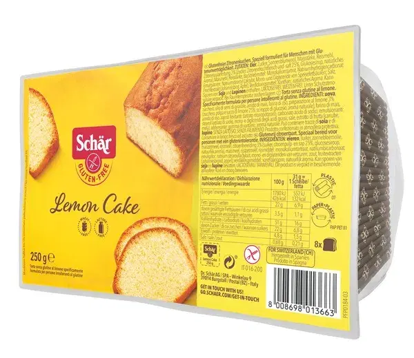 Schar Lemon Cake Torta Senza Glutine Al Limone 250 g
