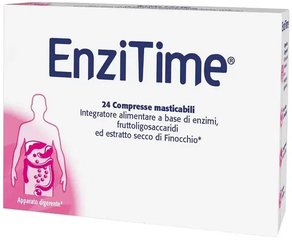 Schwabe Enzitime Integratore per la Digestione 24 Compresse Masticabili