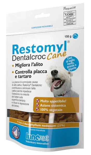 Restomyl Dentalcroc Migliora Alito Cani Taglia Media Grande e Gigante 150 g