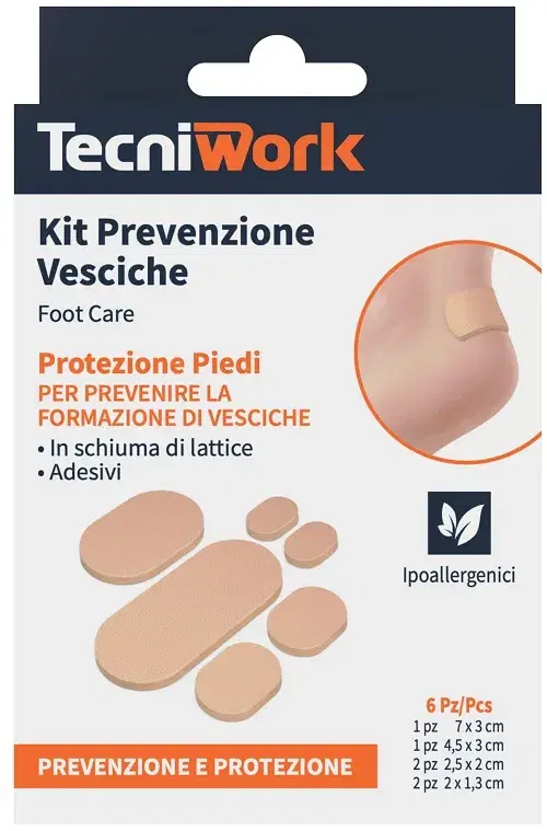 Tecniwork Kit Prevenzione Vesciche 6 Pezzi