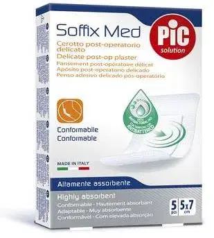 Pikdare Pic Soffix Med Cerotto post-operatorio 5 X 7cm 5 pezzi