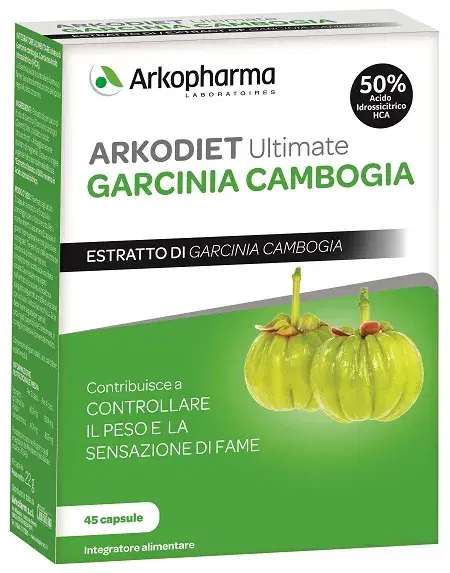 Arkofarm Arkocapsule Ult Garcinia Integratore che Controlla il Senso di Fame 45 Capsule