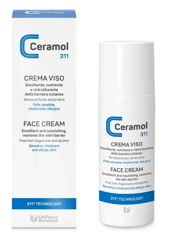 Ceramol 311 Crema Viso Lenitiva Idratante e Antirossore 50 ml