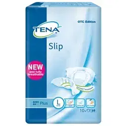Tena Slip Plus Pannolone A Mutandina Per Incontinenza Taglia Large 10 Pezzi