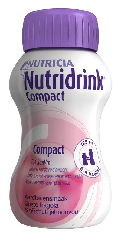 Nutridrink Compact Integratore Nutrizionale Gusto Fragola 4x125 ml