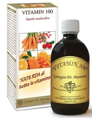 Vitamin 100 Integratore Liquido Analcolico Multivitaminico 500ml