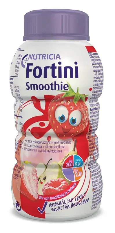 Fortini Smothie Multi Fibre Integratore Nutrizionale Gusto Frutti Rossi 200 ml