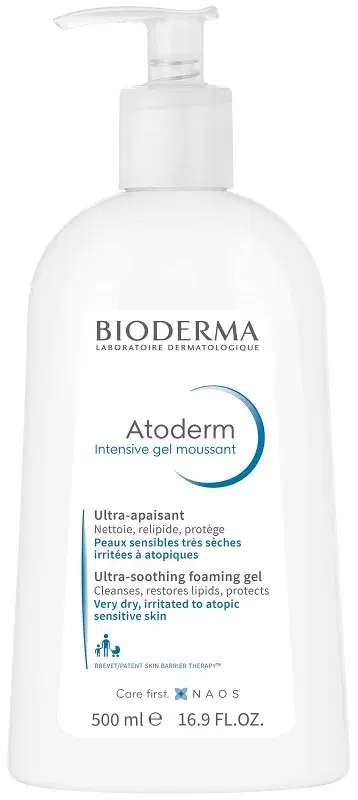 Bioderma Atoderm Intensive Gel Moussant Gel Detergente Schiumogeno 500 ml
