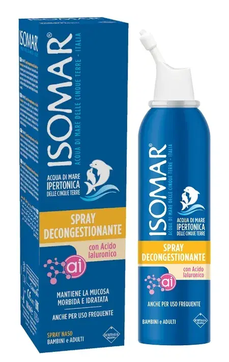 Isomar Naso Spray Decongestionante con Acido Ialuronico 100 ml