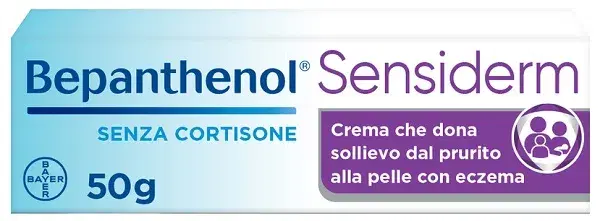 Bepanthenol Sensiderm Crema lenitiva per Dermatite Atopica Eczema e Prurito Senza Cortisone 50g
