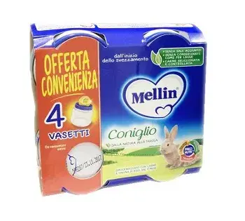 Mellin Omogeneizzato Coniglio 4x80 g