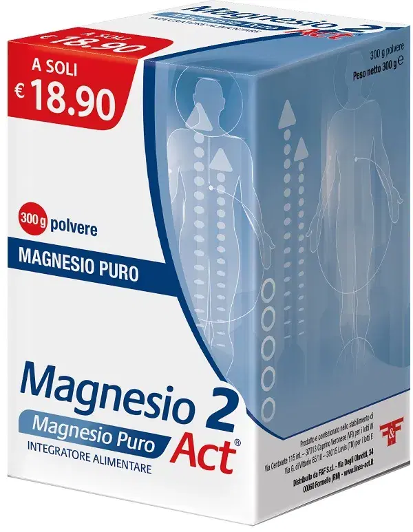 Linea Act Linea Benessere ed Energia Magnesio 2 Act Integratore Polvere 300 g