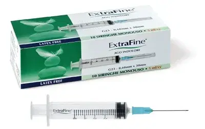 Desa Pharma Siringa Extrafine Ipodermica 5cc G23 0,60x30 10 Pezzi