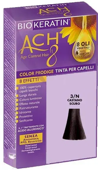 Biokeratin Ach8 Tinta Per Capelli 3/N Castano Scuro
