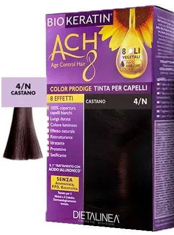 Biokeratin Ach8 Tinta per Capelli Castano 4/N