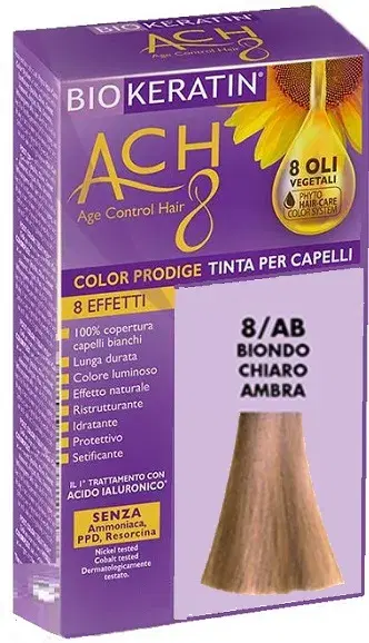 Biokeratin ACH8 Colorazione Capelli Colore 8/AB Biondo Ambra