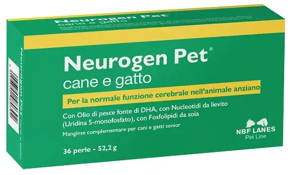 Nbf Lanes Neurogen Pet Integratore Sistema Nervoso Cani e Gatti 36 Perle