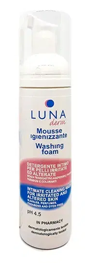 Lunaderm Mousse Igienizzante Detergente Intimo 150 ml