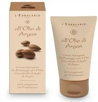 L'erbolario Olio Argan Crema Detergente Viso per Tutti i tipi di Pelle 125 ml