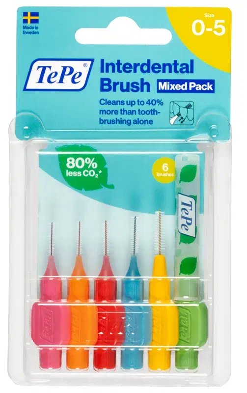 Tepe Interdental Brush Assorted Scovolini Interdentali Misti 6 Pezzi
