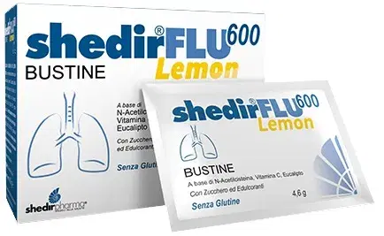 Shedirflu 600 Integratore per le Vie Respiratorie Gusto Limone 20 Buste