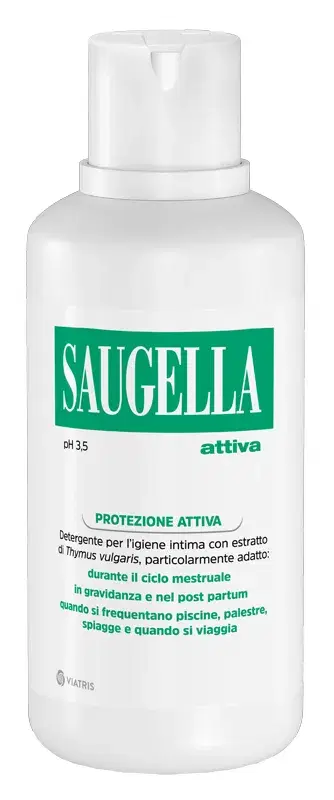 Saugella Attiva Detergente Intimo Ph Acido 3.5 Protezione Attiva 500 ml