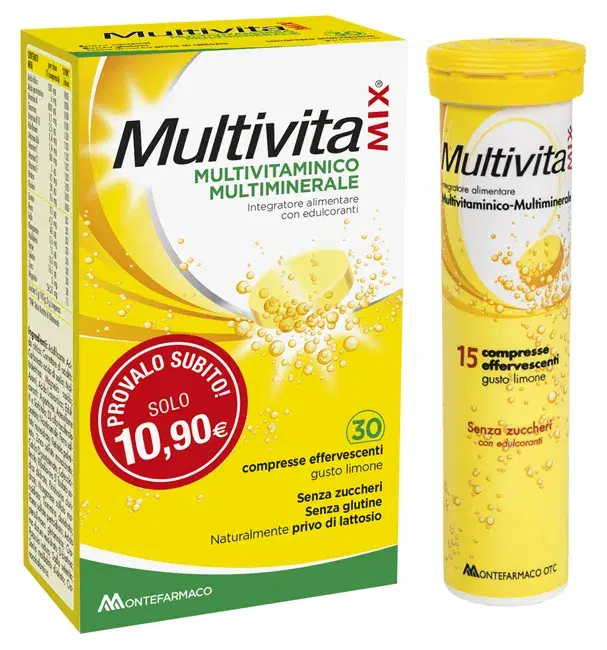 Multivitamix Integratore 30 Compresse Effervescenti