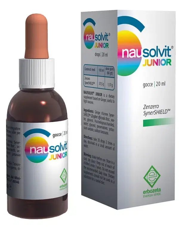 Erbozeta Nausolvit Junior Gocce Integratore Nausea Vomito 20 ml