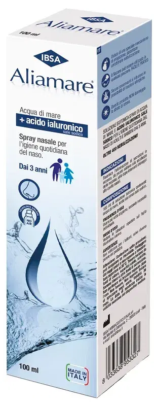 Aliamare Spray Acqua di Mare Isotonico Igiene Nasale 100 ml