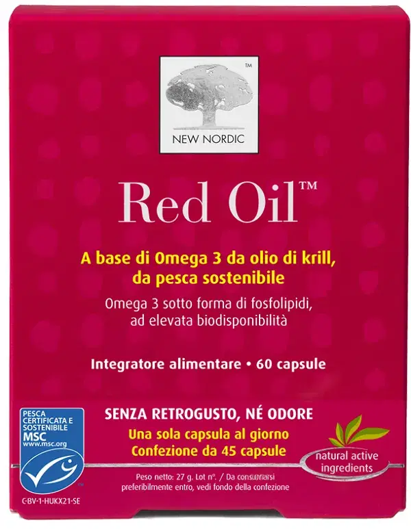Red Oil Integratore Olio di Krill 60 Capsule