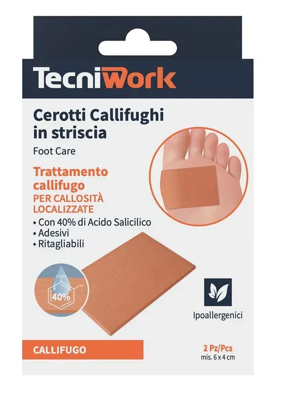 Tecniwork Cerotti in Striscia Callifugo 2 Pezzi