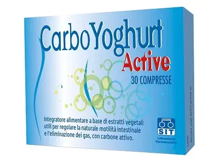 Carboyoghurt Active Integratore per Combattere il Gas 30 Compresse