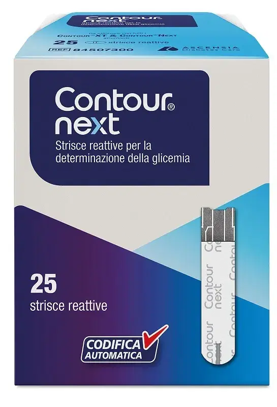 Contour Next Strisce Reattive per la Determinazione della Glicemia 25 Strisce