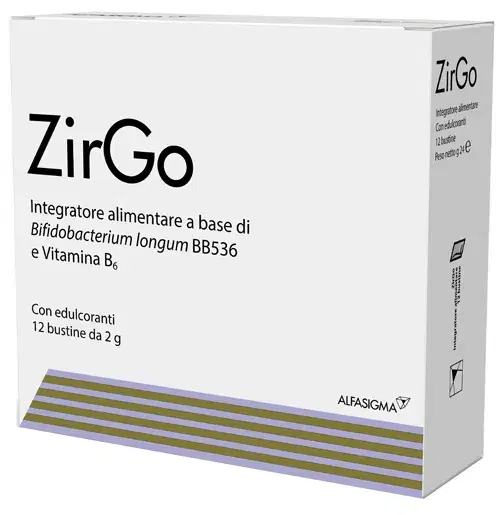 Alfasigma Zirgo Integratore Alimentare Equilibrio Flora Intestinale 12 Bustine