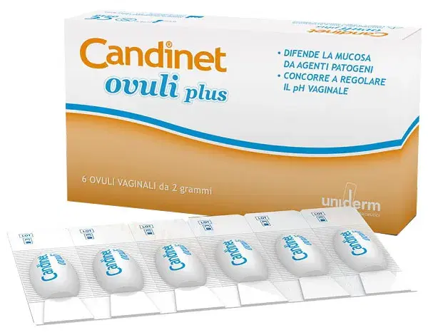 Candinet 6 Ovuli Vaginali con Azione Acidificante e Riequilibrante da 2 g